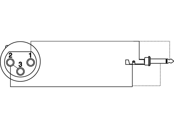 Procab VC121 Adapter Adapter XLR Hun-Jack mono Han bulk 